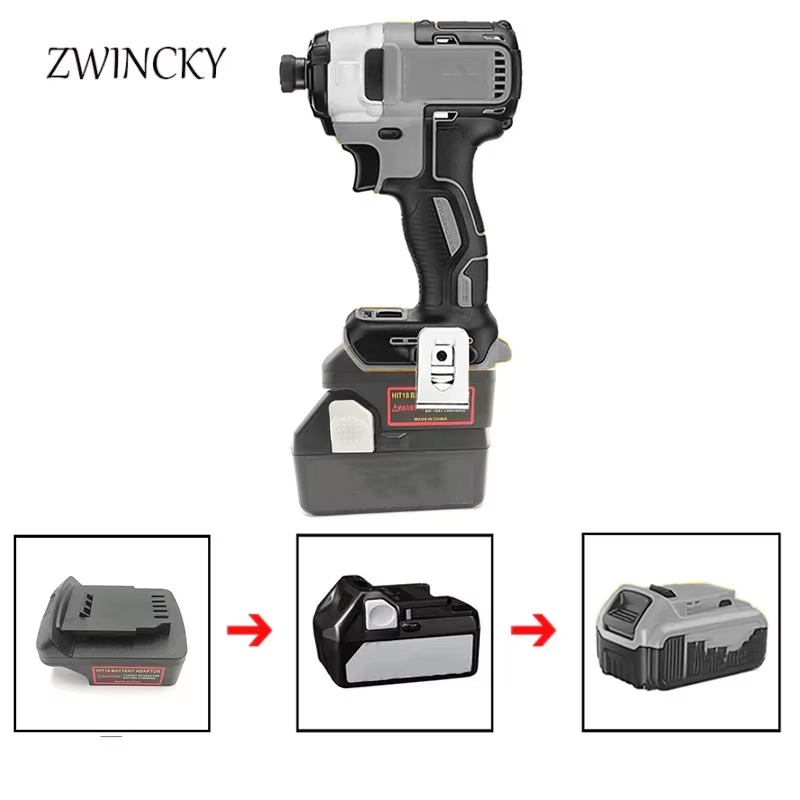 Power Tools Battery Adapter - ZWINCKY Adapter Converter Use For Hitachi/Hikoki，18V