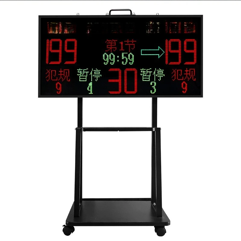 Power Tools With Names - Basketball electronic scoreboard floor-to-ceiling movable bracket