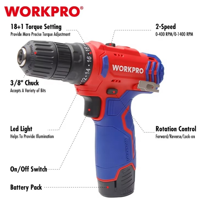 12V 10mm Cordless Drill Cordle - огляд і ціна Power Tools Drill