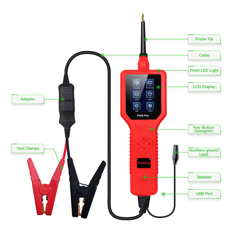 Newest Topdiag Power Probe P10 - огляд і ціна Power Tools Pro