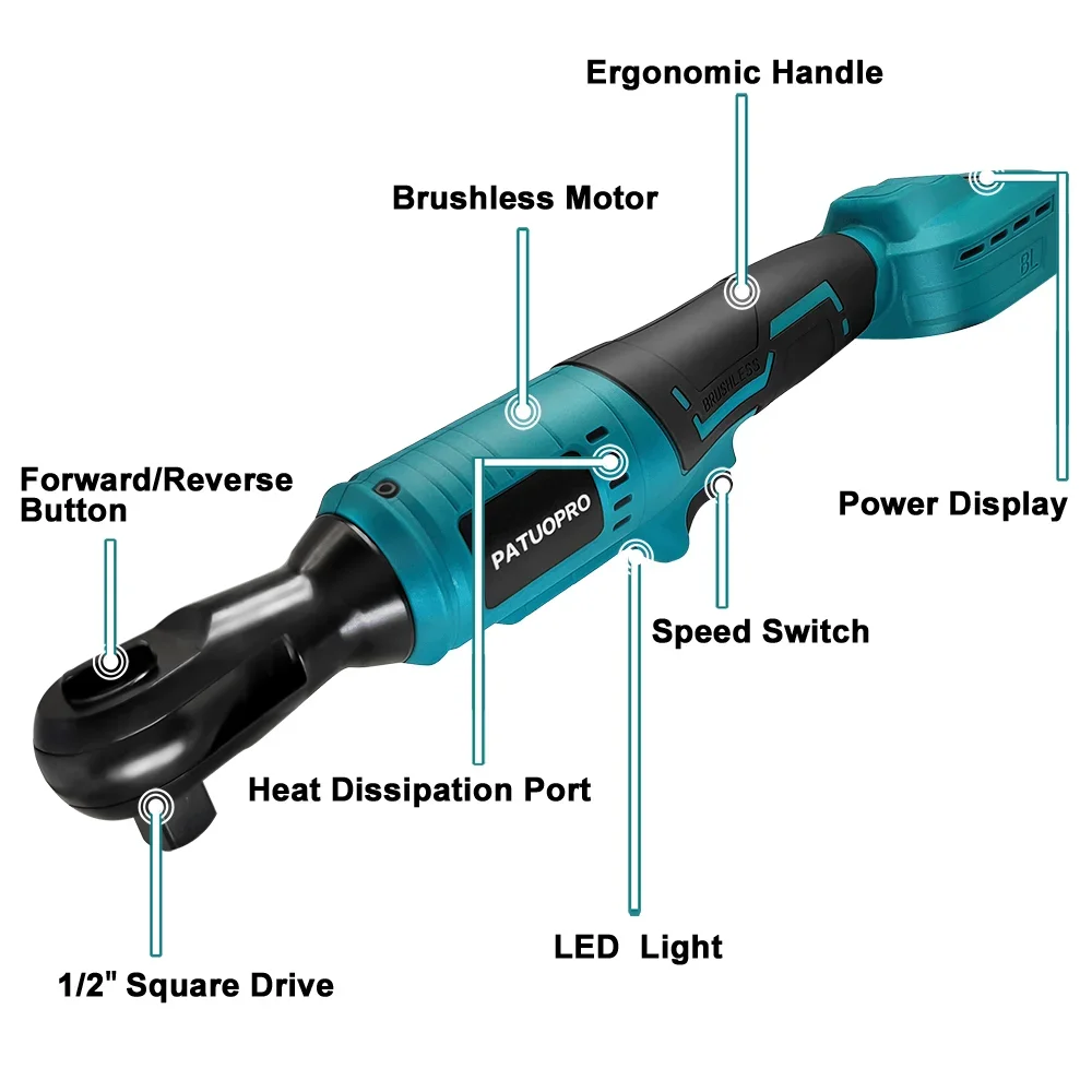 300N.m Brushless Electric Ratc - огляд і ціна Power Tools Ingco