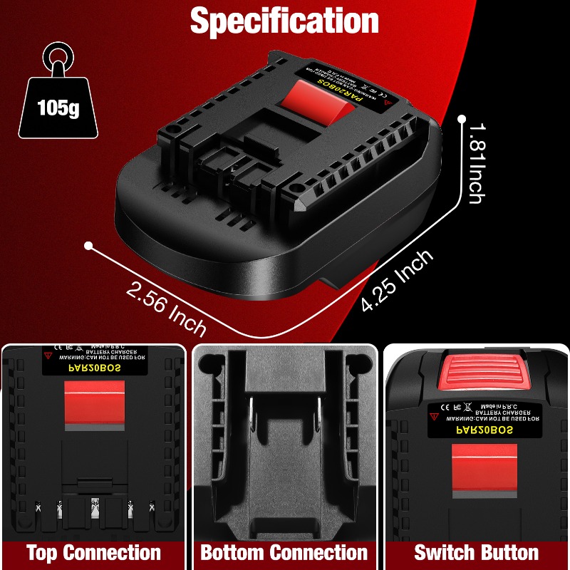 HAKSINKY PAR20BOS Power Tool B - огляд і ціна Power Tools Battery Adapter