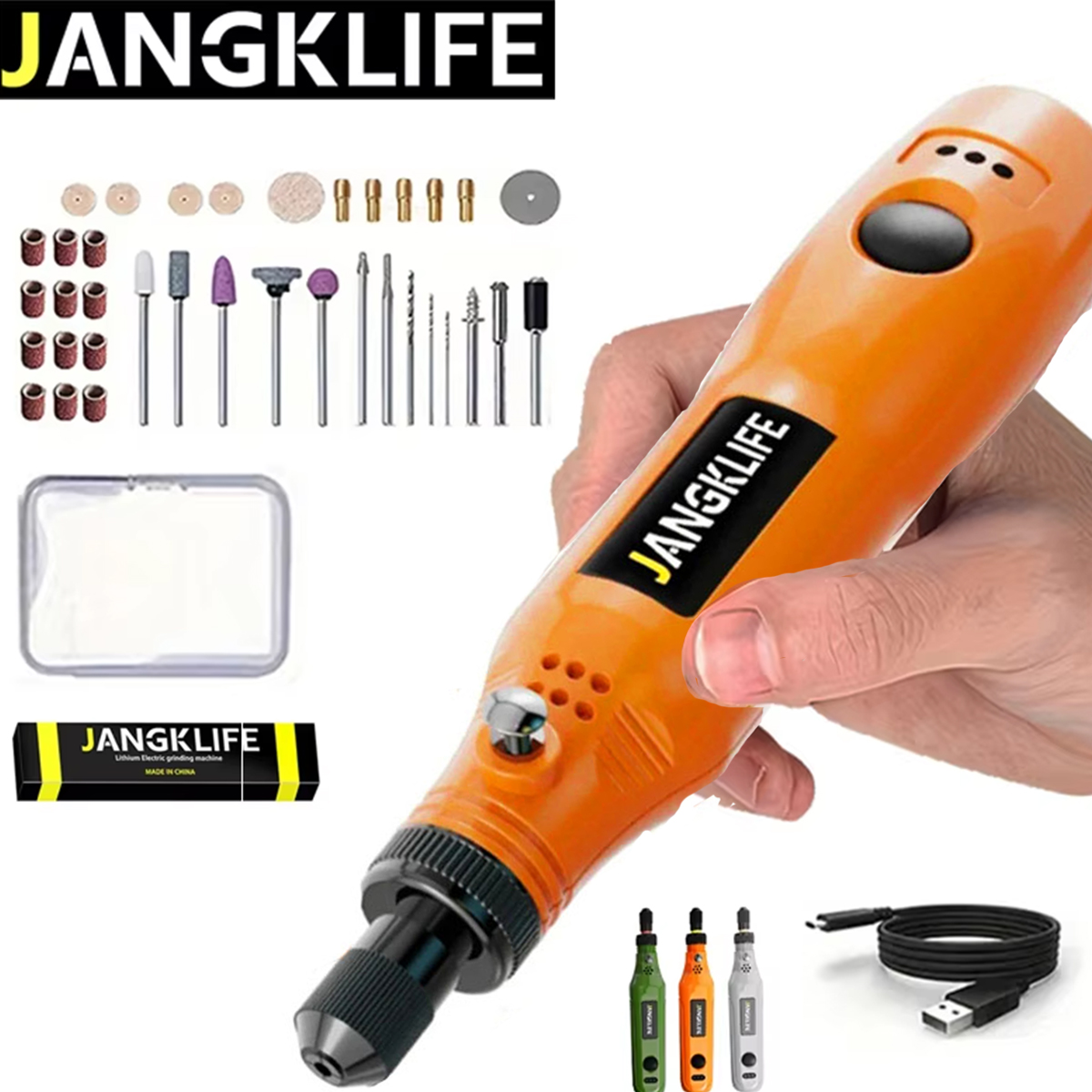 JANGKLIFE USB Cordless Rotary  - огляд і ціна Power Tools Ingco