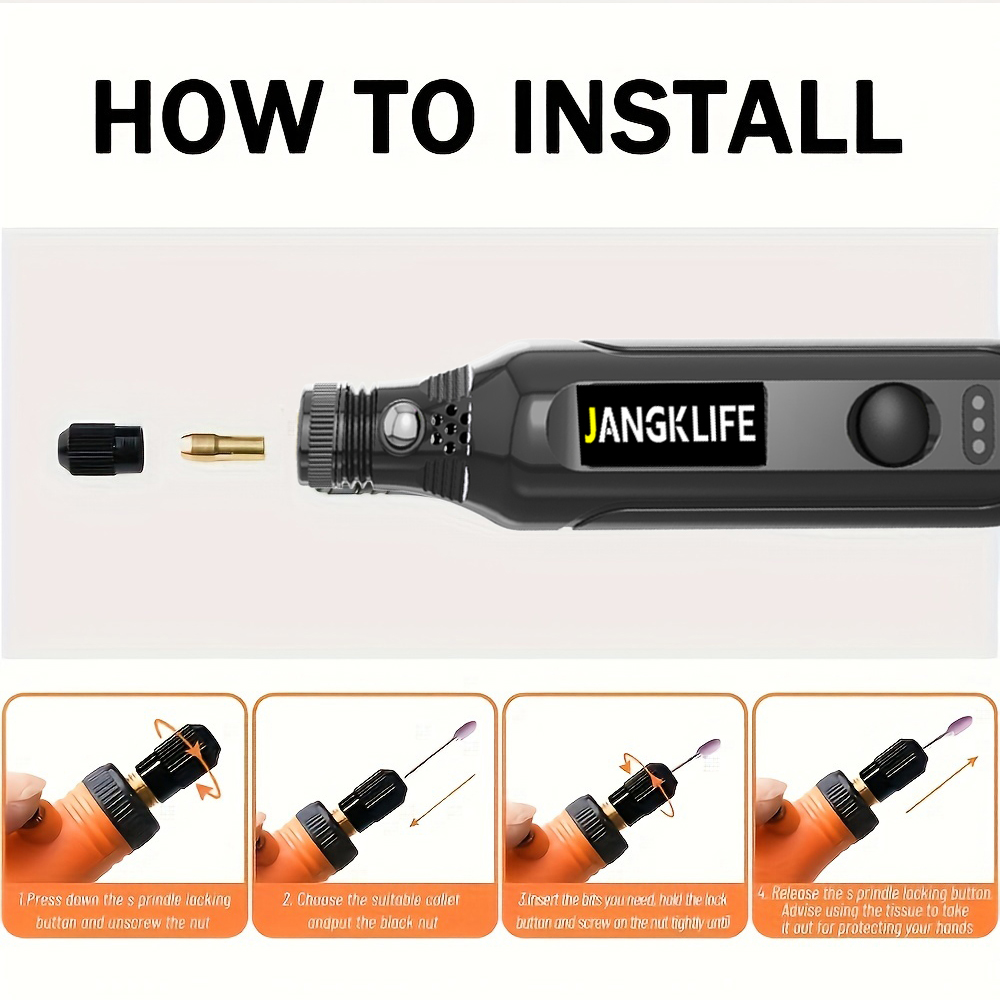 JANGKLIFE USB Cordless Rotary  - огляд і ціна Power Tools Ingco
