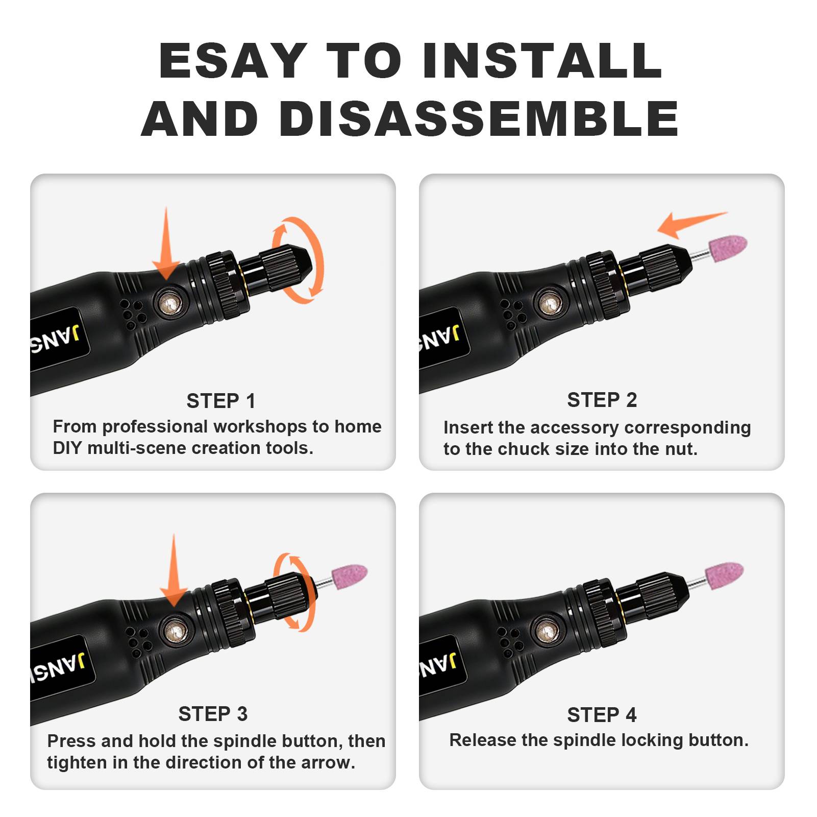 JANGKLIFE USB Cordless Rotary  - огляд і ціна Power Tools Ingco