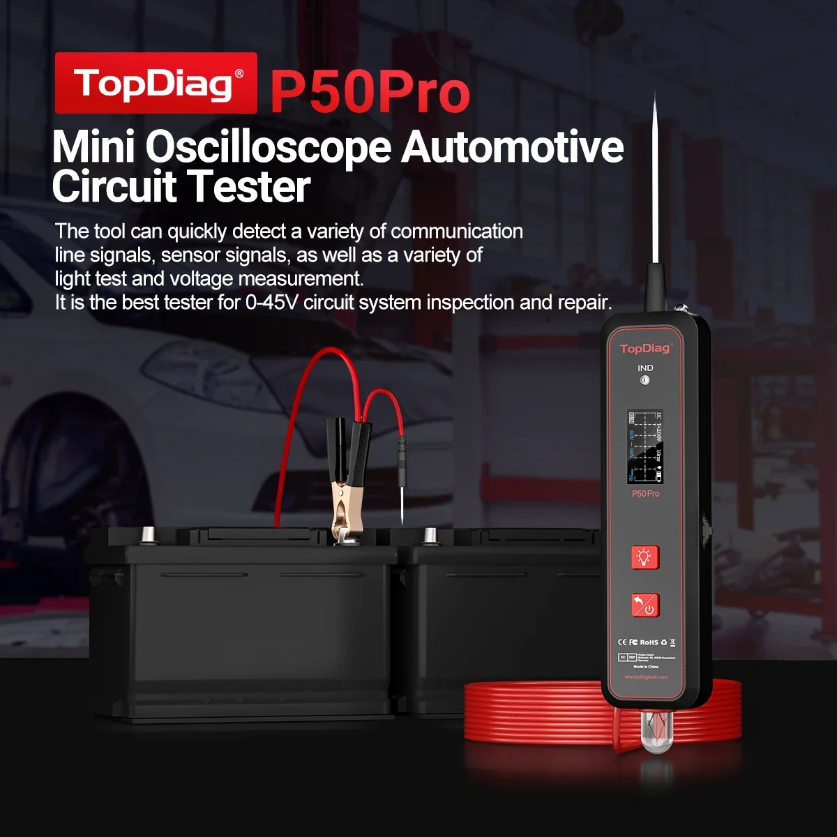 Topdiag P50pro JDiag Mini Osci - огляд і ціна Power Tools Pro