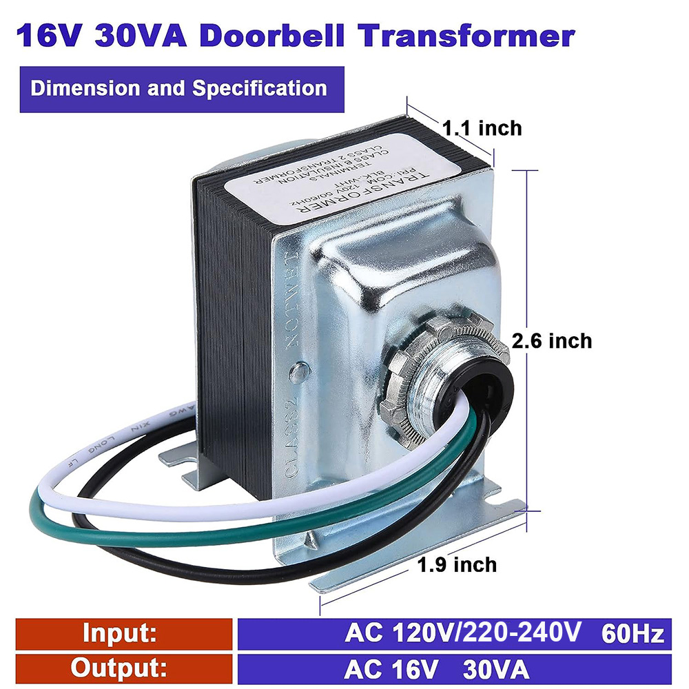 16V 30VA Doorbell Transformer  - огляд і ціна Power Tools Pro