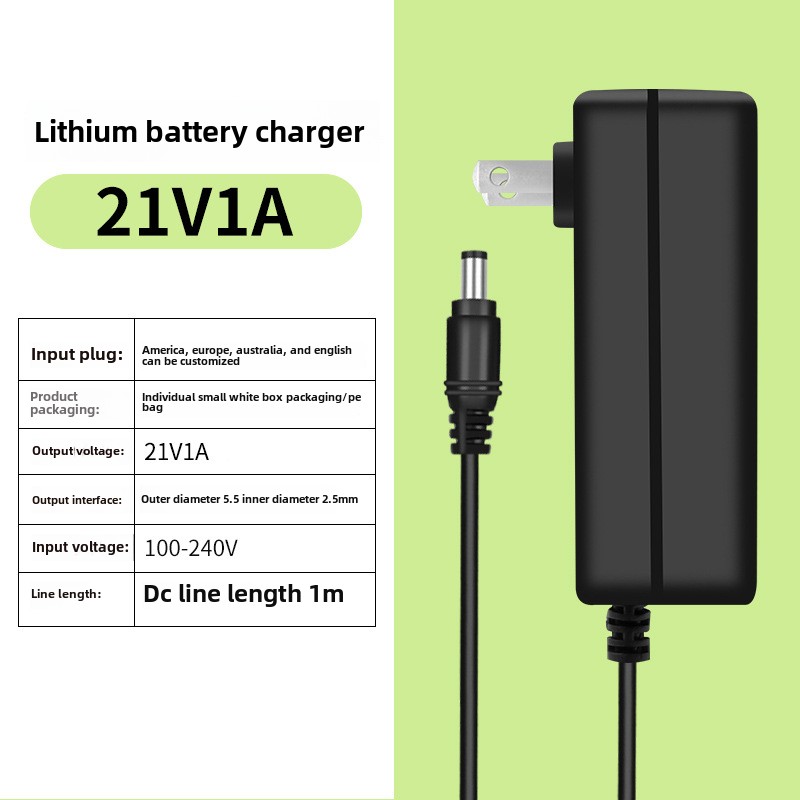 DC 21V 2A Power Supply Adapter - огляд і ціна Power Tools Battery Adapter