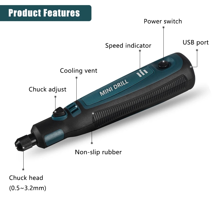 Cordless Electric Drill Grinde - огляд і ціна Power Tools Ingco