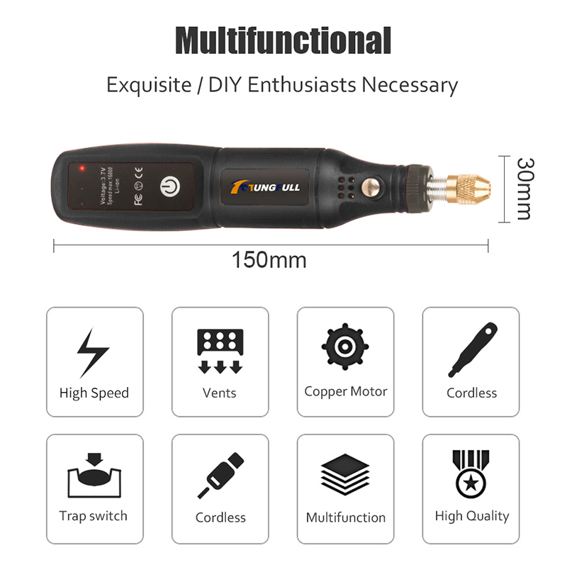 USB Engraving Pen Mini Grinder - огляд і ціна Power Tools Ingco